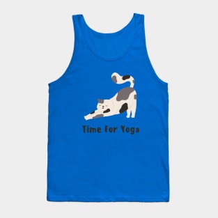 Time for yoga cat version Tank Top